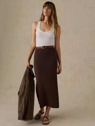 Miramar Linen Sweater Maxi Skirt