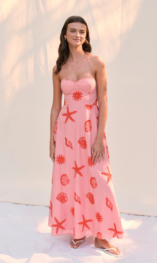 Cassia Seashell Midi Dress
