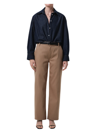 Ana Cropped Shirt in Piave