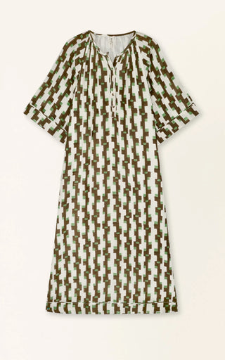 Faro Caftan - Chocolate Mint Hopscotch