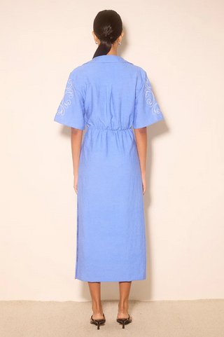 Zahra Midi Dress - Blue