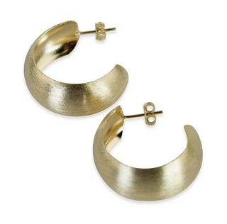 Monica Hoops - Brushed Gold