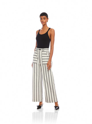 Rylee Cropped Pants - Stripe