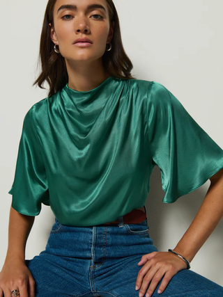 Karine Cowl Neck Top