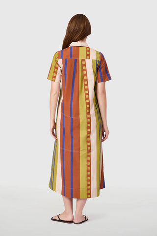City Dress - Maple Stripes