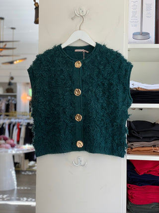 Big Button Cardi Vest