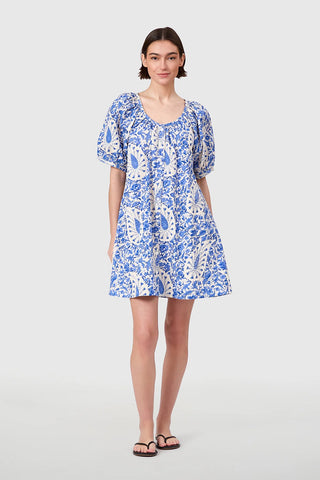 Day Dress - Steel Paisley