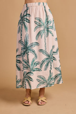 Marisol Skirt - Coconut Palm