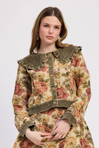 Nathalia Mixed Media Jacket