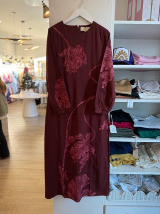 Carly Midi Dress - Rum Punch