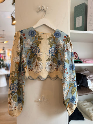 Garden Scarf Blouse