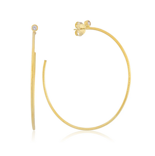 Briana Hoops - Brushed Gold