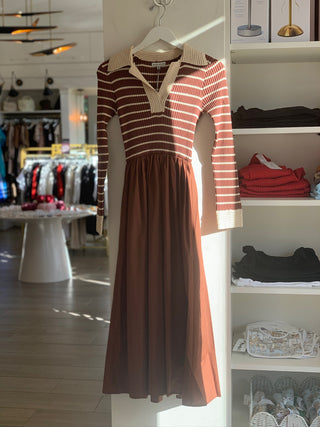 Francie Long Sleeve Midi Dress