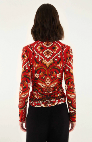 Ainika Pineapple Ikat Blouse