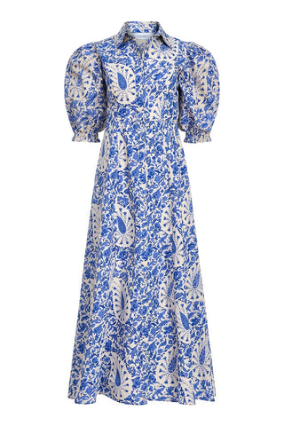 Rosie Shirtdress - Steel Paisley