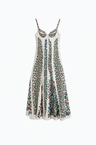 Fruit Beauty Off-White Maxi Dress