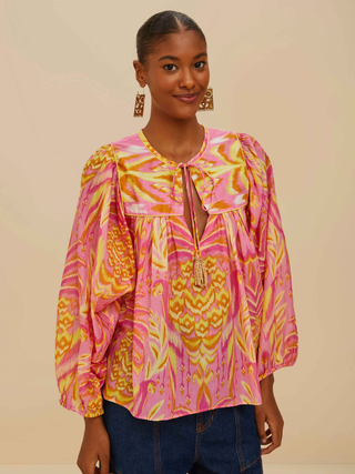Pineapple Tapestry Blouse