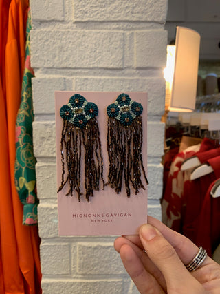 Kyla Earrings - Green Multi