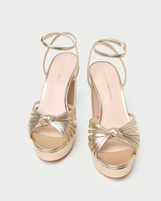Rivka Knot Platform Sandal - Champagne