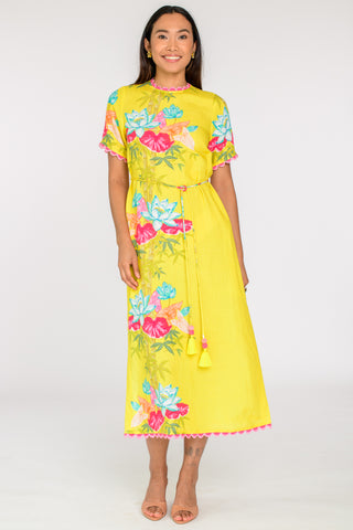 Tess Midi Dress - Tropical Bamboo