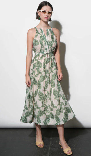 Veneria Halter Midi Dress