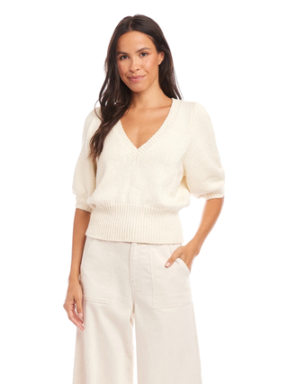 Bennet Shirred Sleeve Sweater
