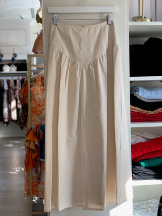 A Line Maxi Skirt - White Swan