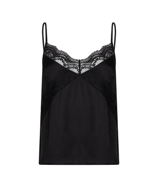 The Lilly Lace Tank - Black