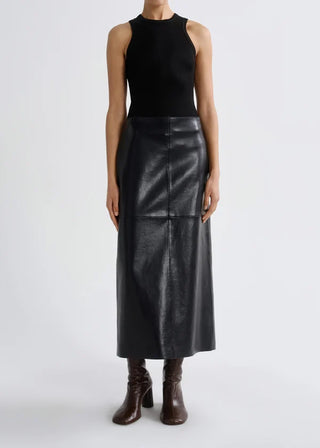 Hikson Skirt In Recycled Leather
