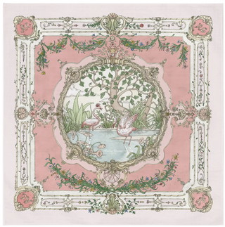 Baby Swaddle - Tapestry Pink on Pink