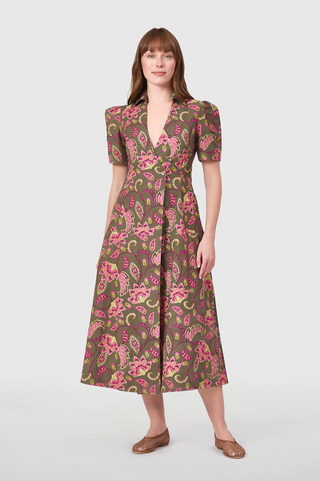 Clark Dress - Raspberry Garden