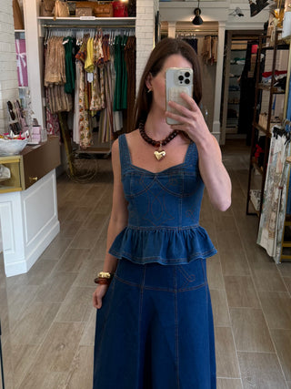 Molly Denim Sleeveless Top