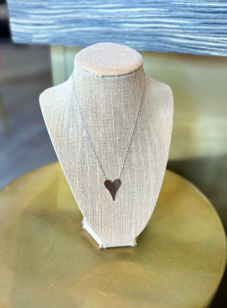 Solid Heart Necklace - Large