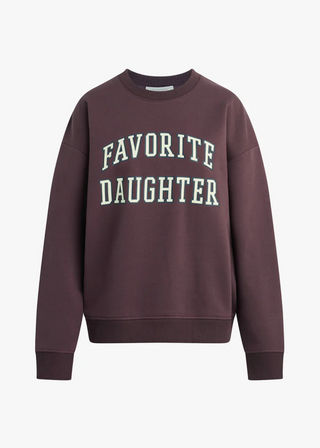Collegiate Sweatshirt - Burgundy/Gardenia