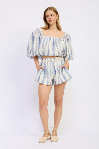 Lou Shorts - Blue/White