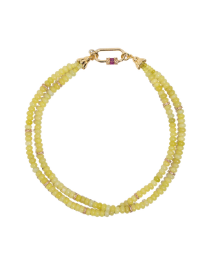 Rue Necklace - Chartreuse