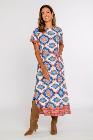 Tess Midi Dress - Patchwork