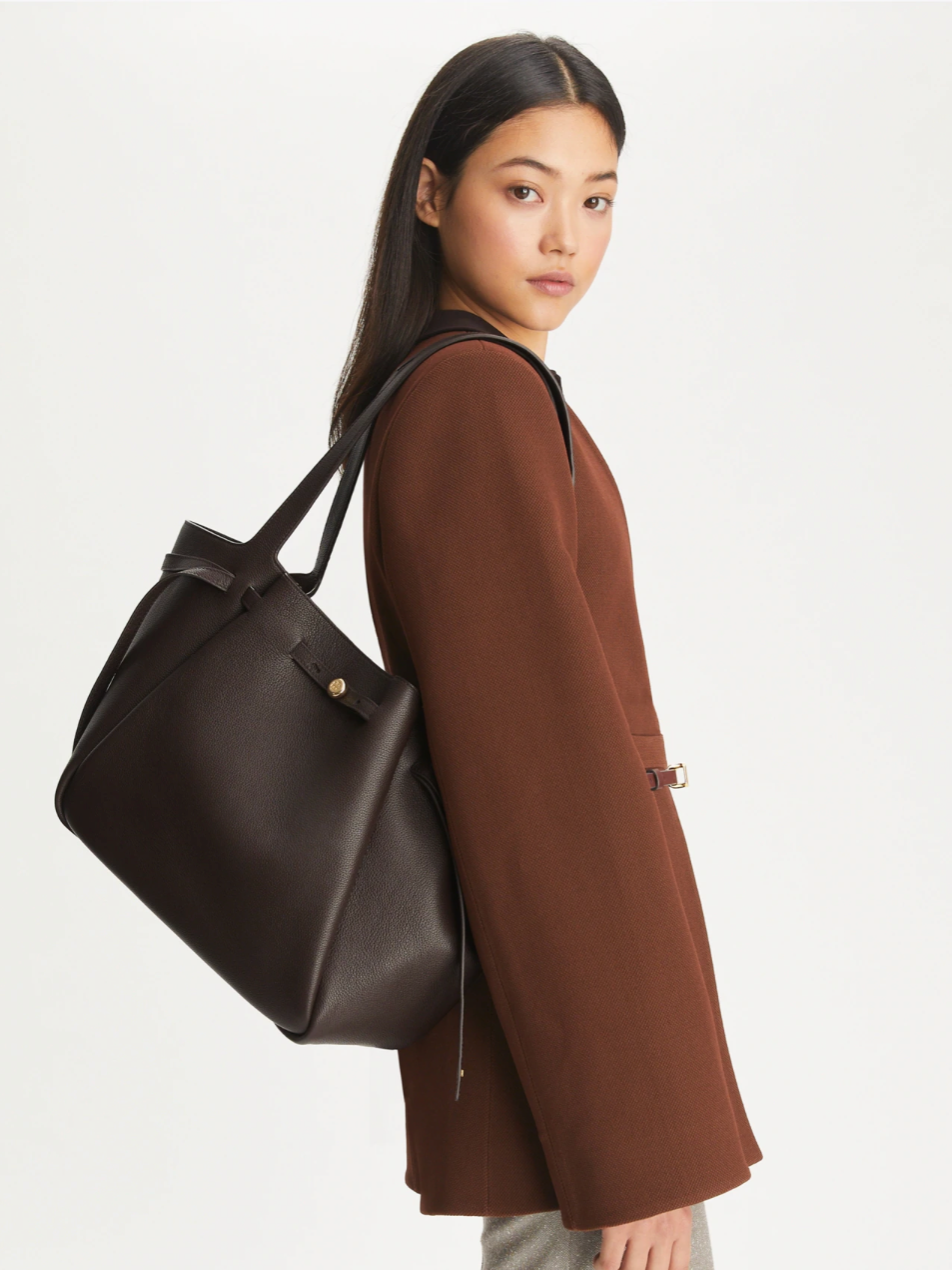 トートバッグ TORY BURCH BROWN ROMY TOTES Romy Tote: Women's Designer Tote Bags | Tory Burch