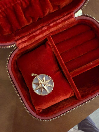 MOP Sundial Coin Charm