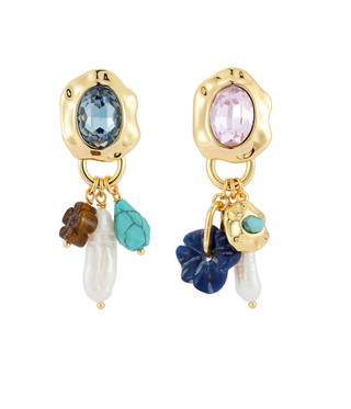 Leia Charm Drop Earrings