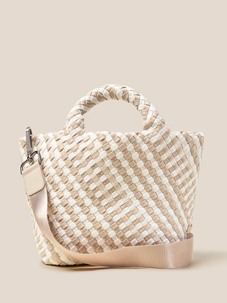 St. Barths Small Tote Striped Geo - Mykonos