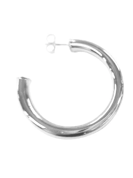 Chantal Hoops - Shiny Silver