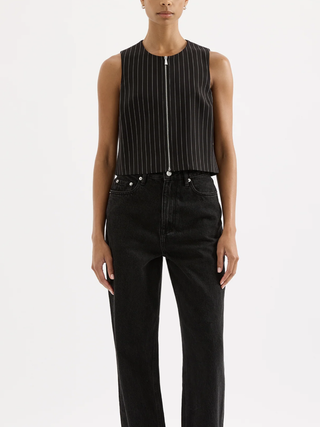 Maeve Pinstripe Vest