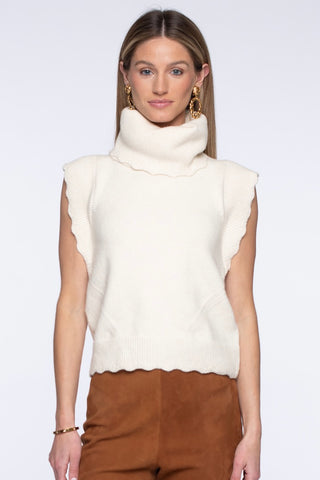 Heather Convertible Sweater - Ivory