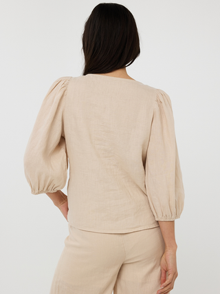 Julie Linen Blouse
