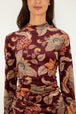 Delhi Floral Burgundy