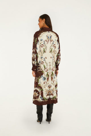 Millena Winter White Midi Dress