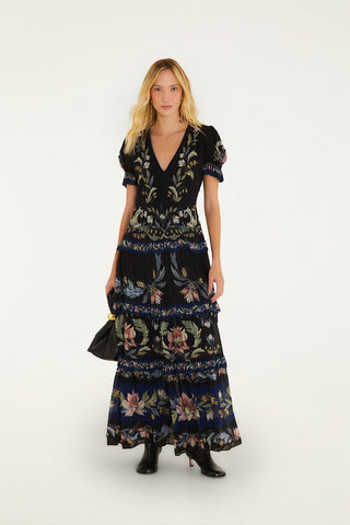 Natalia Black Maxi Dress