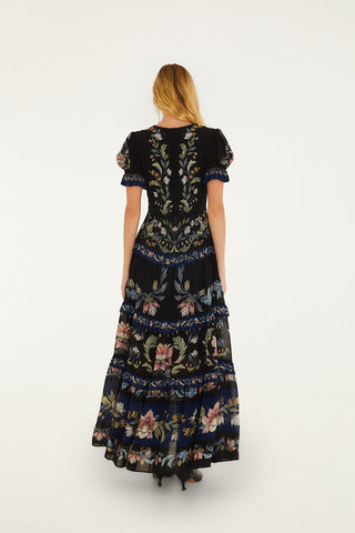 Natalia Black Maxi Dress