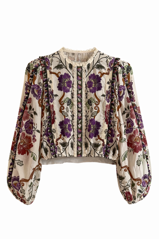 Rococo Flowers Blouse